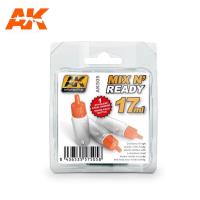 AK Interactive Mix And Ready - Acrylics (6 Empty, 17ml Jars With Shaker Ball) (Special Order)