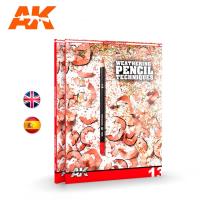 AK Interactive Learning Series #13 Weathering Pencil Techniques - English (Special Order)