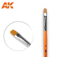AK Interactive Flat Brush 8 Synthetic (Special Order)