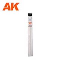 AK Interactive Styrene Half Cane - 2.00 x 350mm x 4 Units (Special Order)