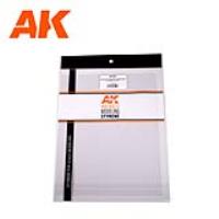 AK Interactive Textured Acrylic Sheet - Transparent Running Water - 245 x 195mm x 1 Unit (Special Order)