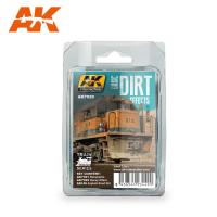 AK Interactive Basic Dirt Effects Weathering Set Train Series (Special Order)