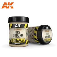 AK Interactive Terrains Dry Ground - 250ml (Acrylic) (Special Order)