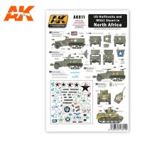 AK Interactive 1/35 US Halftracks and M5A1 Stuart In North Africa decals (Special Order)