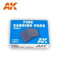 AK Interactive Fine Sanding Pads 400 grit. 4 units (Special Order)