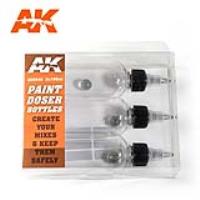 AK Interactive Paint Doser Bottles 3x100ml (Special Order)