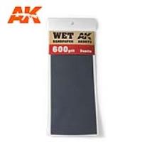 AK Interactive Wet Sandpaper 600 Grit. 3 units (Special Order)