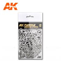 AK Interactive Flexible Airbrush Stencil 1/20, 1/24, 1/35 (Special Order)