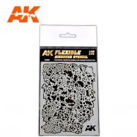 AK Interactive Flexible Airbrush Stencil 1/48, 1/72 (Special Order)