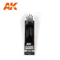 AK Interactive Silicone Brushes Hard Tip, Small - 5Pk (Special Order)