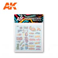 AK Interactive Assorted Graffiti Decals (Special Order)