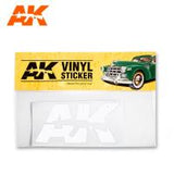 AK Interactive Vinyl Sticker White (Special Order)