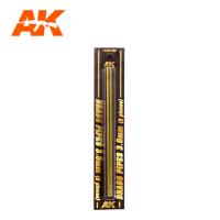 AK Interactive BRASS PIPES 3.0mm, 2 units (Special Order)