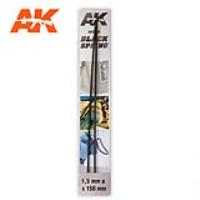 AK Interactive Black Spring 1.5mm [Sale ends when item is out of stock] (Special Order)