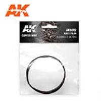 AK Interactive Copper Wire 0.25mm X 5 Meters Black Color (Special Order)