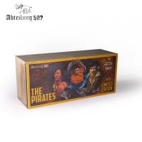 Abteilung502 Historical 3 Pirate Busts Figures Deluxe Wooden Box - Limited Edition - Abt Historical Figure Series (Special Order)