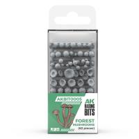 AK Interactive Forest Mushrooms - Basing Bits (63 Pieces) (Special Order)