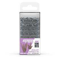 AK Interactive Bullet Impact FX - Basing Bits (43 Pieces) (Special Order)