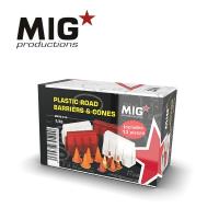 MIG 1/35 Plastic Road Barriers & Cones (Special Order)
