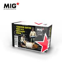 AK Interactive 1/35 WWII US Artillery Crew 'Easter Gifts' Plastic Model Kit (Special Order)