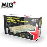 MIG 1/72 Heavy Vehicle Transport Rail Wagon (WWII Germany) (Special Order)
