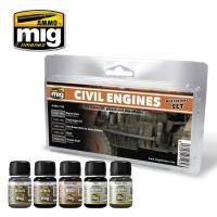Ammo Mig Civil Engines Weathering Set (Special Order)