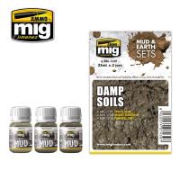 Ammo Mig Damp Soils Mud & Earth Set (Special Order)