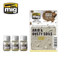 Ammo Mig Arid & Dusty Soils Mud & Earth Set (Special Order)