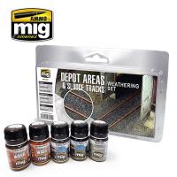 Ammo Mig Depot Areas & Sludge Tracks Weathering Set (Special Order)