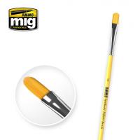 Ammo Mig Synthetic Filbert Brush, 6 (Special Order)