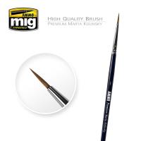 Ammo Mig Premium Marta Kolinsky Round Brush, 1 (Special Order)