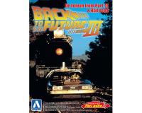 Aoshima 1/43 Back To The Future Pullback DELOREAN from PART 3 & Rail road (Special Order)