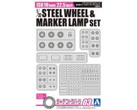 Aoshima 1/32 ISO10 hole 22.5inch STEEL WHEEL&MARKER LAMP Set (Special Order)