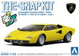 Aoshima 1/32 SNAP KIT #20-B Lamborghini Countach LP400(Yellow) (Special Order)