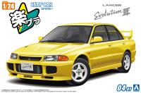 Aoshima 1/24 SNAP CAR #04-DY CE9A LANCER GSR Evolution III 1995 Dandelion Yellow (Special Order)
