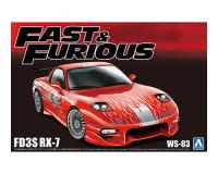 Aoshima 1/24 Movie Mecha #WS-03 Fast & Furious FD3S RX-7 (Special Order)
