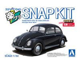 Aoshima 1/32 SNAP KIT #20-BK Volkswagen Beetle (Black) (Special Order)