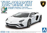 Aoshima 1/32 SNAP KIT #12-A Lamborghini Aventador S (Pearl White) (Special Order)