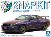 Aoshima 1/32 SNAP KIT #12-MP Nissan R34 Skyline GT-R (Midnight Purple III) (Special Order)