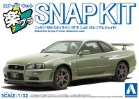 Aoshima 1/32 SNAP KIT #12-MJ Nissan R34 Skyline GT-R Nur(Millennium Jade) (Special Order)