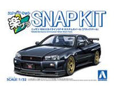 Aoshima 1/32 SNAP KIT #12CU-BP Nissan R34 Skyline GT-R Custom Wheel (Black Pearl) (Special Order)