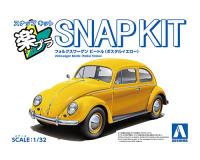 Aoshima 1/32 SNAP KIT #20-PY Volkswagen Beetle (Postal Yellow) (Special Order)
