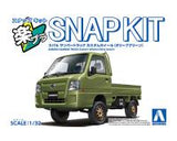 Aoshima 1/32 SNAP KIT #05CU-OG Subaru Sambar Truck Custom Wheels (Olive Green) – Truck kits (Special Order)