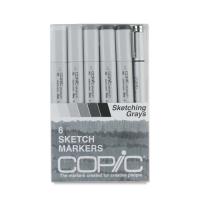 Copic Sketch Marker Sketching Grays 6Pc Set (Special Order)