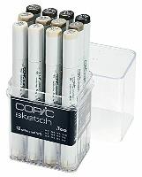 Copic Sketch Marker 12Pc Warm Gray Set (Special Order)