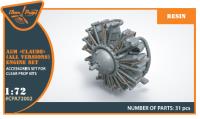 Clear Prop 1/72 A5M Claude (all versions) resin engine set (Special Order)