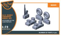 Clear Prop 1/72 La-5 (early version) wheel set (Special Order)