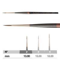 Da Vinci Miniature Maestro Series 70 Brush - Extra Pointed, Long Handle, Size 2 (Special Order)