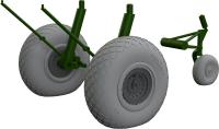 Eduard B-17F wheels diamond tread 1/48 Brassin for EDUARD (Special Order)