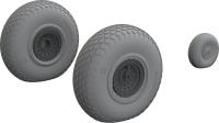 Eduard B-17F wheels cross tread 1/48 Brassin for EDUARD (Special Order)